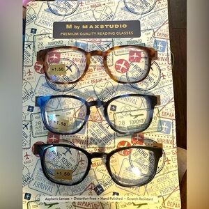 M by Maxstudio Reading glasses 3 pack